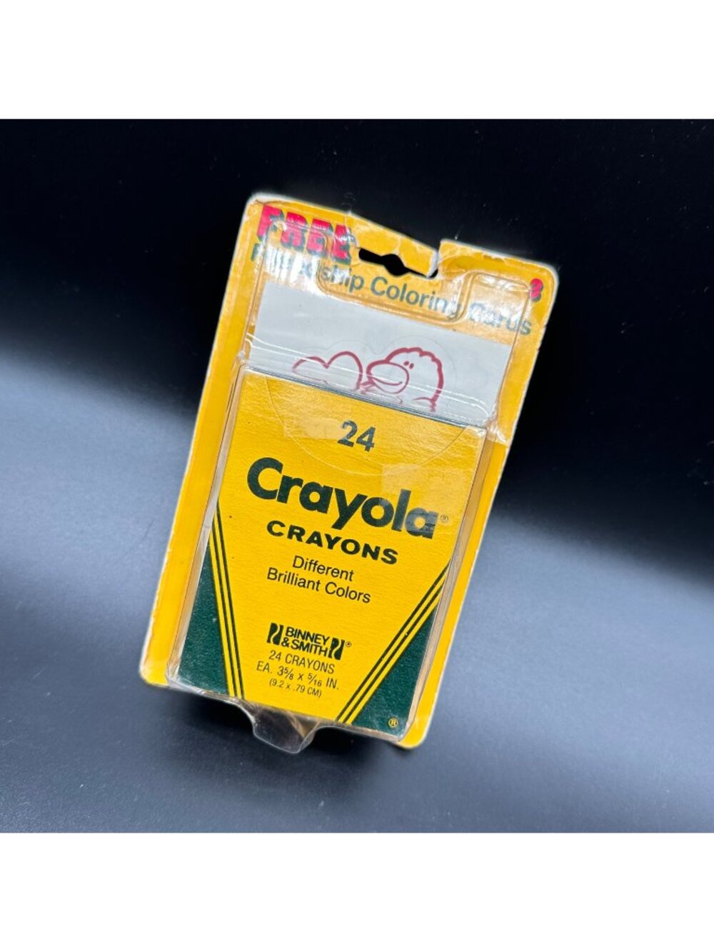Vintage Crayola Crayons 24 Count 1986 Binney Smith Friendship Coloring Cards USA